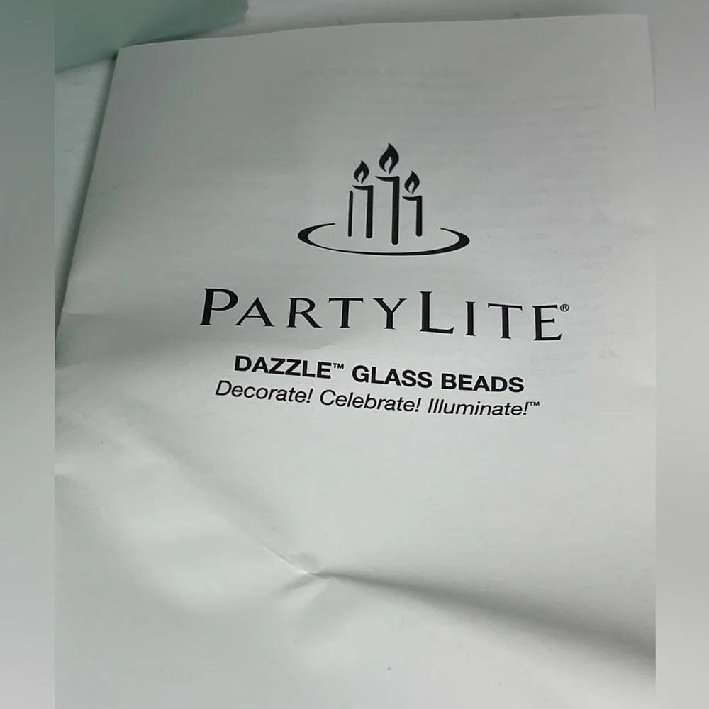 🆕Partylite P8724 Gold Dazzle Beads W/Scoop‎ NOS VTG Y2K candle decor 17OZ jar